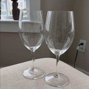 Riedel set of 2 Crystal Wine Glasses